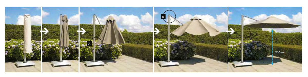 p7 side pole umbrella